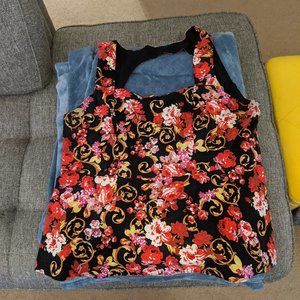 Torrid Regal Floral Peplum Blouse
